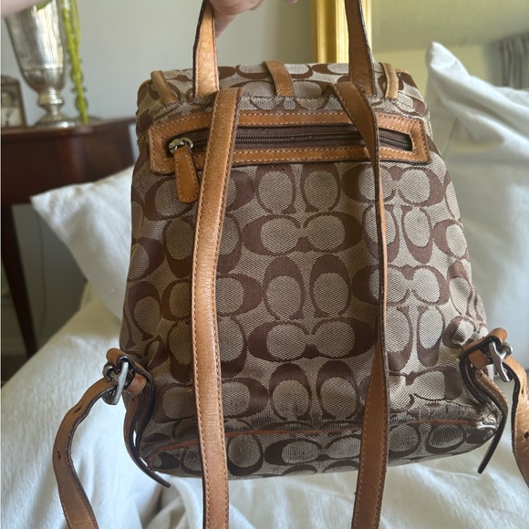Coach Signature Patterned Backpack - Picture 3 of 5
